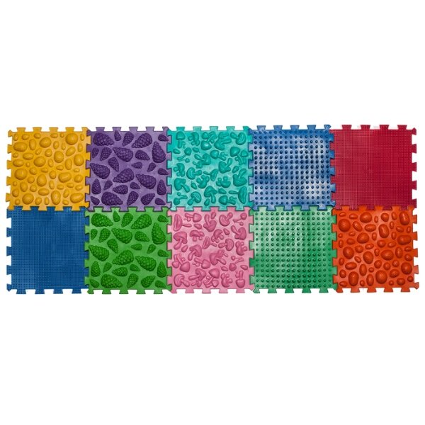 Масажний килимок Мікс Пазли 10 елементів з грою Лісові пригоди Ortek від компанії Інтернет-магазин медтехніки і товарів для здоров'я - фото 1