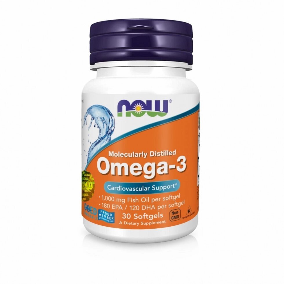 Now Foods Омега-3 1000 мг 30 капсул від компанії Інтернет-магазин медтехніки і товарів для здоров'я - фото 1