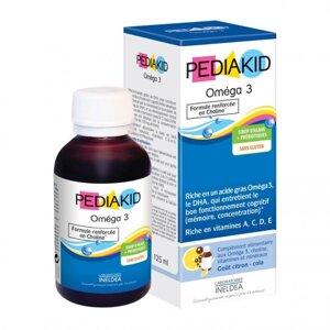 PEDIAKID сироп для здорового розумового розвитку Омега 3 з холін, 125 мл (Педіакід)