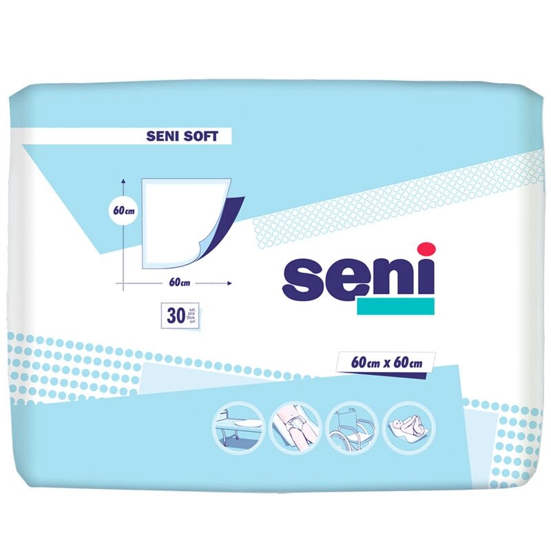 Пелюшки Seni Soft 60x60 (30шт.) від компанії Інтернет-магазин медтехніки і товарів для здоров'я - фото 1