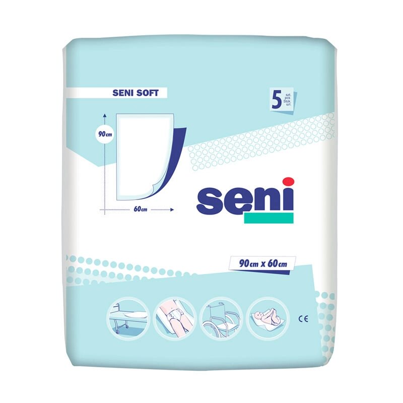 Пелюшки Seni Soft 90x60 (5 шт.) від компанії Інтернет-магазин медтехніки і товарів для здоров'я - фото 1