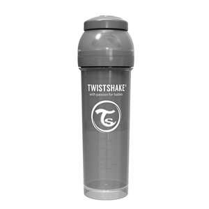 Twistshake антіколіковая пляшечка 330мл, сірий