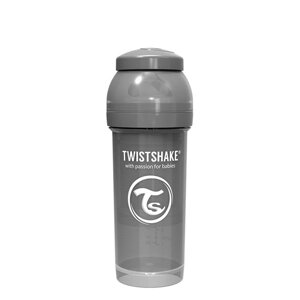 Twistshake антіколіковая пляшечка 260мл, сірий