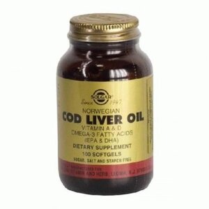 Жир з печінки тріски (Cod Liver Oil) Солгар №100