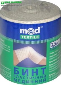 Бинт еластичний медичний середньої розтяжності 3,5 м х 8 см Med textile