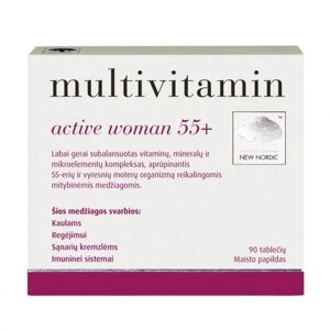 New Nordic Мультівітаміни для жінок Multivitamin active women 55+ 90 таблеток