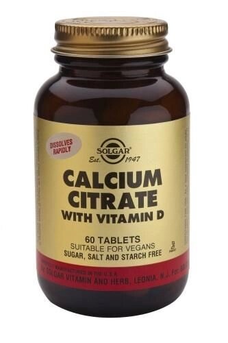 Solgar Calcium Citrate with Vitamin D3 №60 від компанії Інтернет-магазин медтехніки і товарів для здоров'я - фото 1