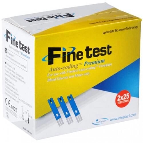 Тест-смужки Finetest premium, 50 шт. від компанії Інтернет-магазин медтехніки і товарів для здоров'я - фото 1