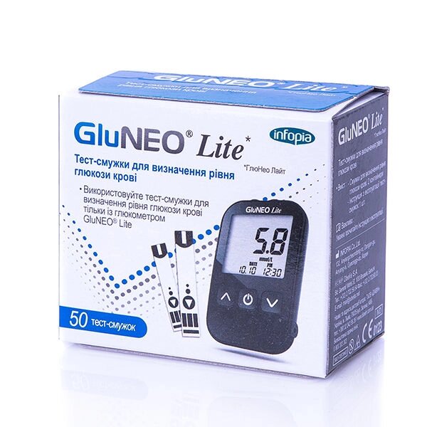 Тест-смужки GluNeo Lite (ГлюНео Лайт), 50 шт. від компанії Інтернет-магазин медтехніки і товарів для здоров'я - фото 1