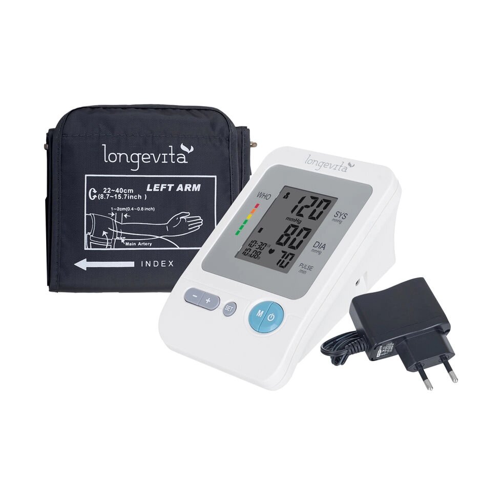 Тонометр автоматичний LONGEVITA BP-1304 + пам'ять для 4-х від компанії Інтернет-магазин медтехніки і товарів для здоров'я - фото 1