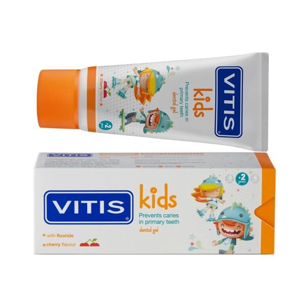 VITIS KIDS гель-паста для дітей зі смаком вишні 50 мл. DENTAID від компанії Інтернет-магазин медтехніки і товарів для здоров'я - фото 1