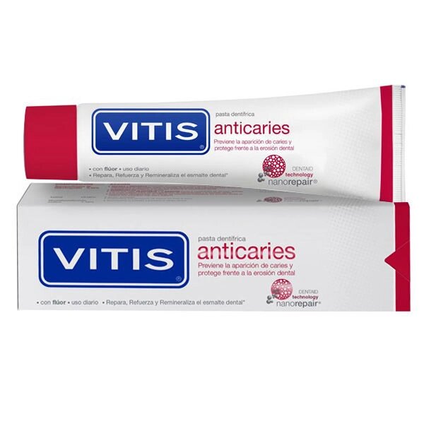 Зубна паста для профілактики карієсу VITIS ANTICARIES 100 мл DENTAID від компанії Інтернет-магазин медтехніки і товарів для здоров'я - фото 1