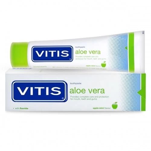Зубная паста для комплексного ухода VITIS ALOE VERA яблоко DENTAID, 100 мл від компанії Інтернет-магазин медтехніки і товарів для здоров'я - фото 1