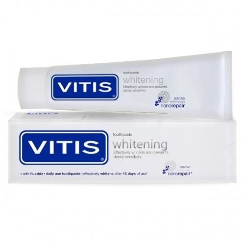 Зубная паста отбеливающая VITIS WHITENING DENTAID, 100 мл від компанії Інтернет-магазин медтехніки і товарів для здоров'я - фото 1