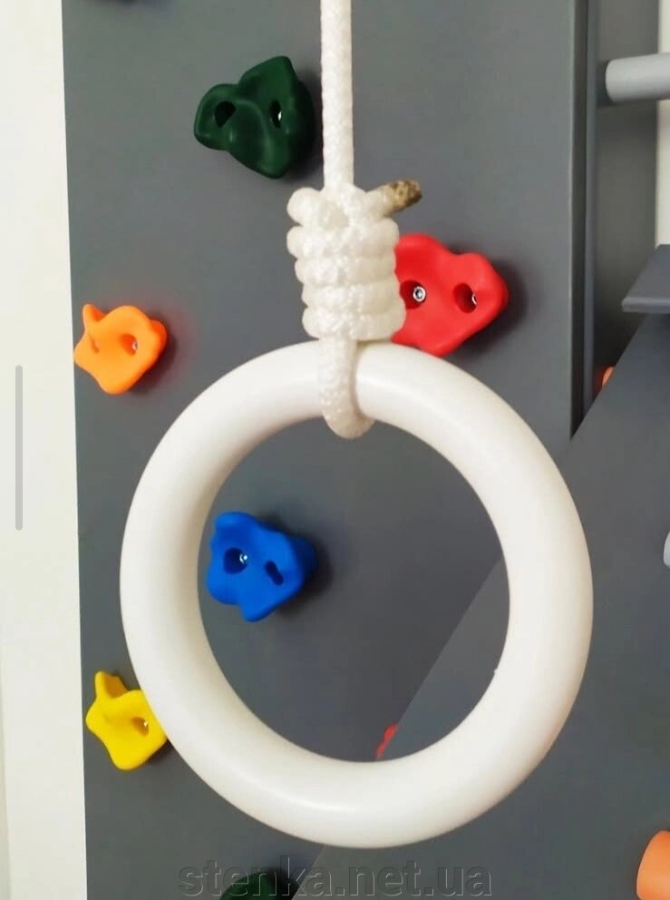 Дитячі кільця спортивні від компанії SportStenkaUA Шведська стінка, спортивний куточок з виробництва, Київ - фото 1