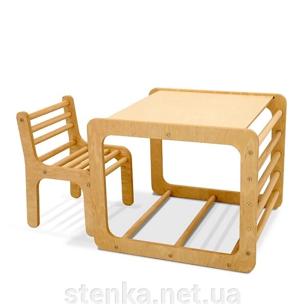 Дитячий столик і стілець для розвитку, занять і тренувань від компанії SportStenkaUA Шведська стінка, спортивний куточок з виробництва, Київ - фото 1