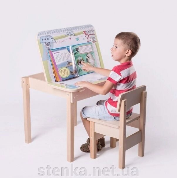 Дитячий столик-мольберт для творчості та ігор від компанії SportStenkaUA Шведська стінка, спортивний куточок з виробництва, Київ - фото 1
