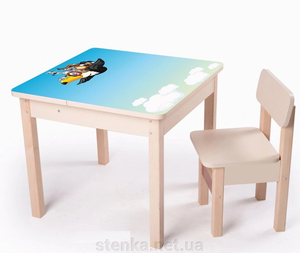 Дитячий столик від 1 до 6 років від компанії SportStenkaUA Шведська стінка, спортивний куточок з виробництва, Київ - фото 1
