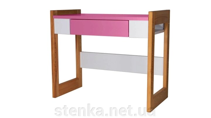 Дитячий  столик зростаючий бук+ДСП від 2 до 6 років Pink від компанії SportStenkaUA Шведська стінка, спортивний куточок з виробництва, Київ - фото 1