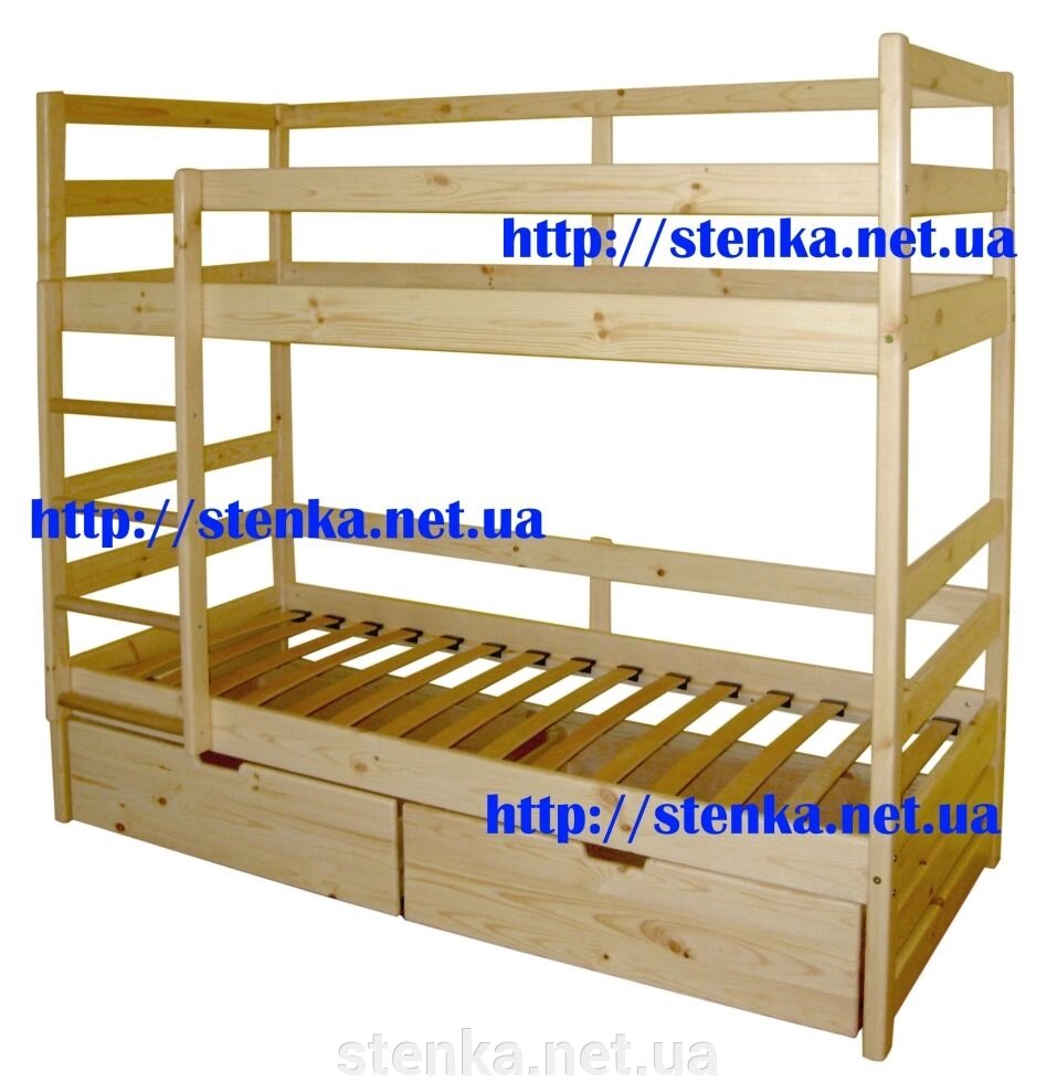 Двох'ярусне ліжко "Корсар" від компанії SportStenkaUA Шведська стінка, спортивний куточок з виробництва, Київ - фото 1