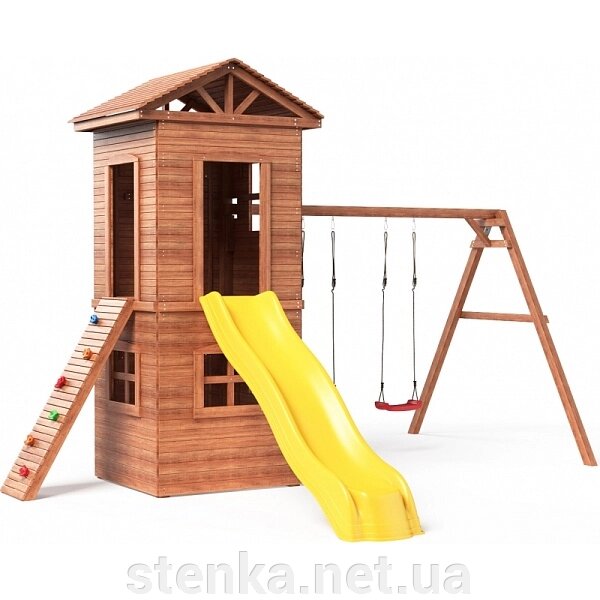 Ігровий дитячий майданчик для вулиці SportHouse-20 від компанії SportStenkaUA Шведська стінка, спортивний куточок з виробництва, Київ - фото 1