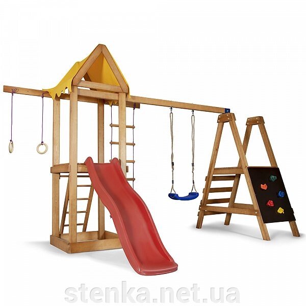 Ігровий майданчик для дітей з дерева "Ігросвіт" від компанії SportStenkaUA Шведська стінка, спортивний куточок з виробництва, Київ - фото 1