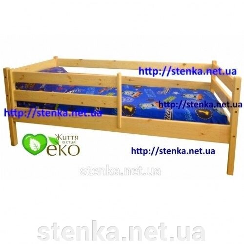Кровать из дерева с бортиками (сосна) від компанії SportStenkaUA Шведська стінка, спортивний куточок з виробництва, Київ - фото 1