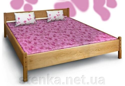 Ліжко двоспальне Ск-016 (Ясень, масив) від компанії SportStenkaUA Шведська стінка, спортивний куточок з виробництва, Київ - фото 1