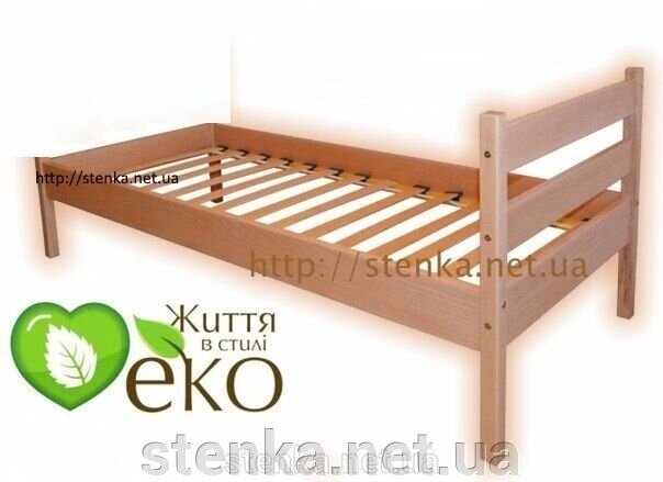 Ліжко з Бука "Тінейджер" 190 * 80 см від компанії SportStenkaUA Шведська стінка, спортивний куточок з виробництва, Київ - фото 1