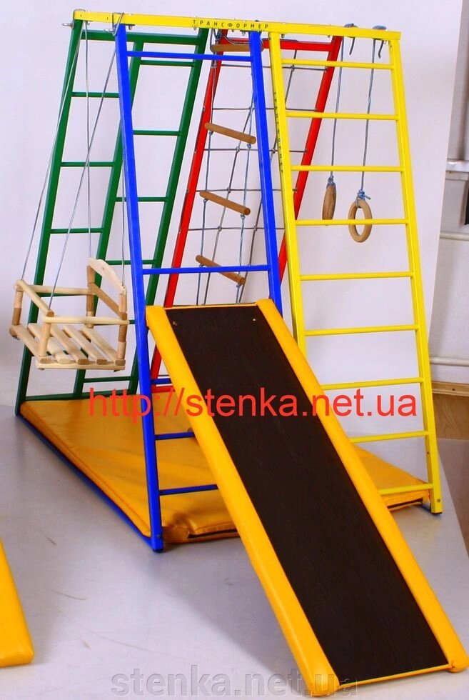 Малогабаритна дитячий майданчик від компанії SportStenkaUA Шведська стінка, спортивний куточок з виробництва, Київ - фото 1
