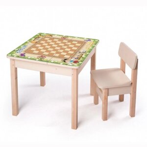 Комплект розвиваючий столик і стілець Шахи