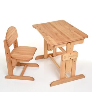 Парта трансформер і стілець з бука.