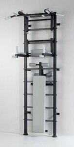 Посилена гімнастична стінка (чорний + сірий)