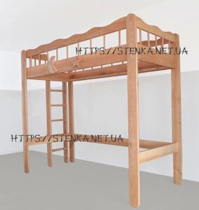 Дитяче ліжко горище (ясен, дуб)