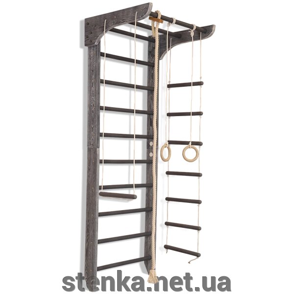 Шведская стенка с веревочным набором  Loft 220 см ##от компании## SportStenkaUA Шведская стенка, спортивный уголок с производства, Киев - ##фото## 1