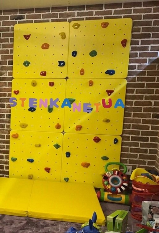 Скалодром для дитячої ігрової кімнати (дитячого садка або школи) від компанії SportStenkaUA Шведська стінка, спортивний куточок з виробництва, Київ - фото 1