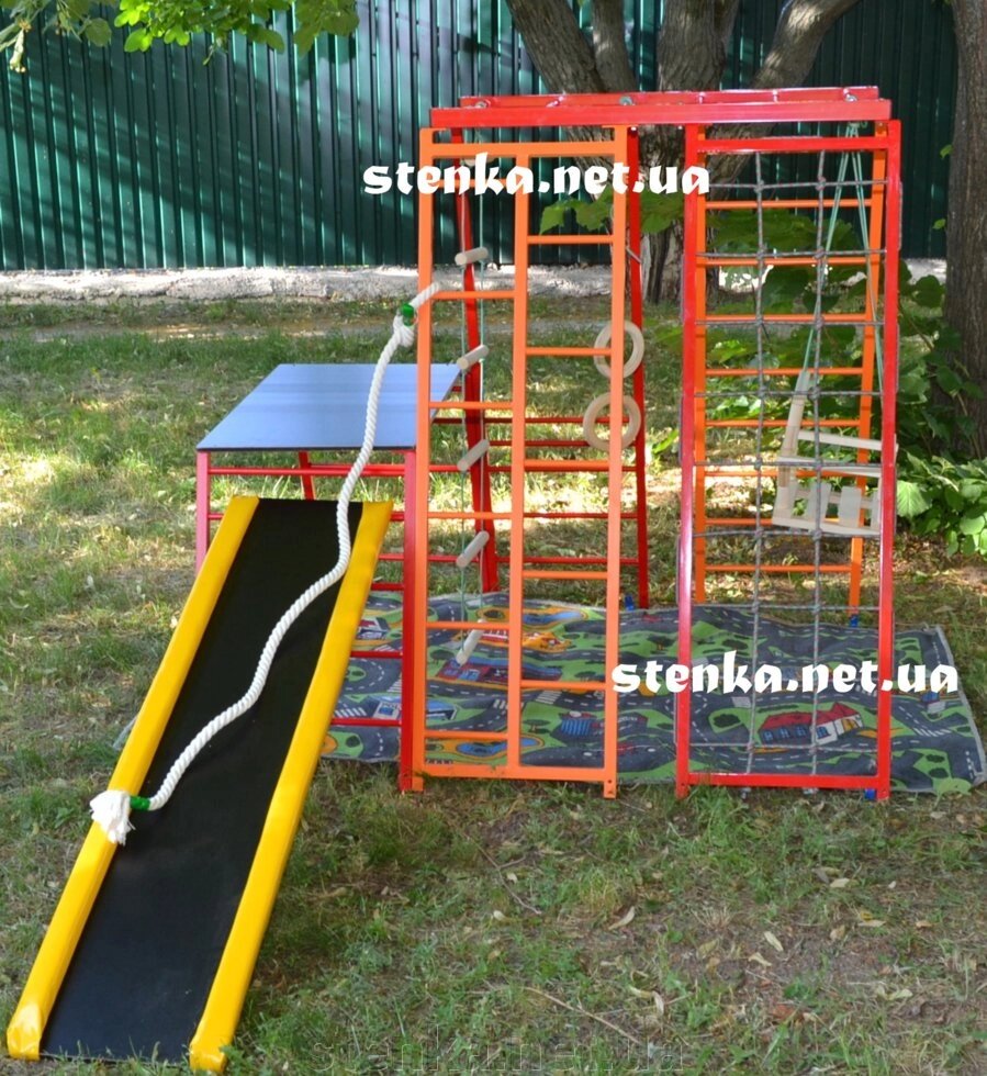 Спортивний куточок для гри дитині "Зона дитинства" 1,5м від компанії SportStenkaUA Шведська стінка, спортивний куточок з виробництва, Київ - фото 1