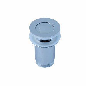 Донний клапан для раковини Styron KL-01 click/clack для умивальника з малою заглушкою 5/4 "хром