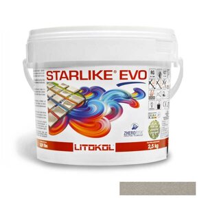 Клей-заповнювач для швів Litokol Starlike Evo 215 епоксидний двокомпонентний 2,5 кг тортора