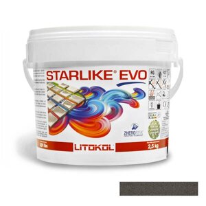 Клей-заповнювач для швів Litokol Starlike Evo 235 епоксидний двокомпонентний 2,5 кг кави