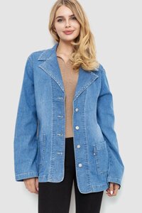 Куртка жіноча джинсова стрейчева колір блакитний 201R1160