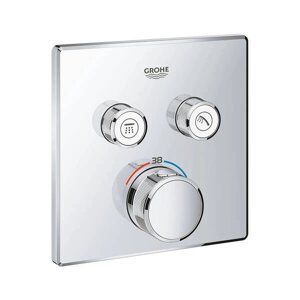 Змішувач прихованого монтажу для душу Grohe Grohtherm SmartControl 29124000 термостатичний на 2 виходи