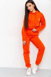 Спорт костюм жіночий на флісі, колір помаранчевий, 112R534