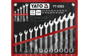 Набір ключів рожково-накидних YATO м8-32 мм шт 17
