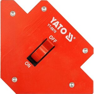 Струбціна магнітна для смажки з перемикам YATO 107 х 160 х 26 мм 13.5 кг