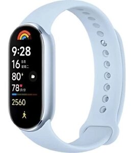 Фітнес-браслет Xiaomi Mi Smart Band 9 Arctic Blue (BHR8346GL); 1.62"490x192) AMOLED сенсорний / Bluetooth 5.4 / 5 ATM