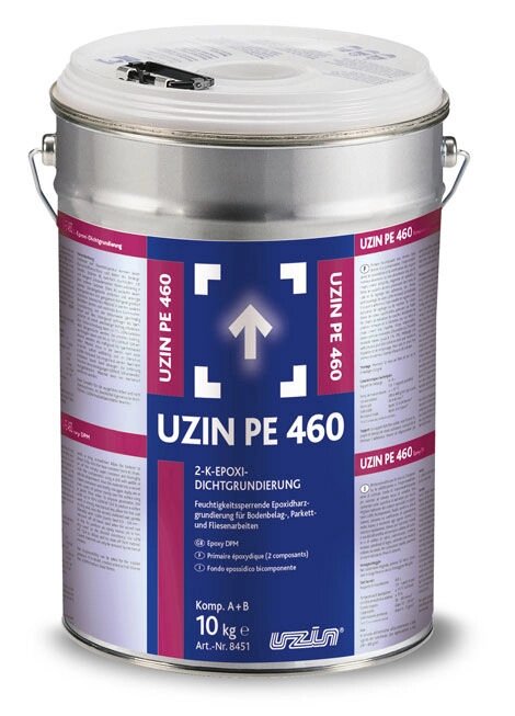 Двокомпонентна епоксидна ґрунтовка Uzin PE 460 10кг від компанії Лаки Фарби - фото 1