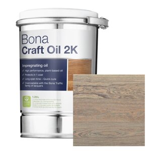 Двокомпонентне кольорове масло для паркету Bona Craft Oil 2K 1.25л Ash