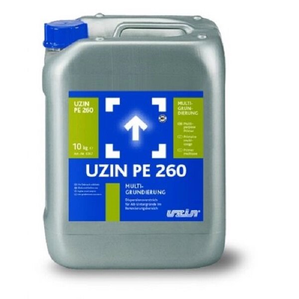 Грунтовка дисперсійна для стяжки Uzin PE 260 5 л від компанії Лаки Фарби - фото 1