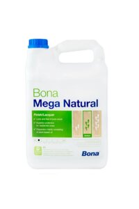 Лак для паркету на водній основі Bona Mega Natural